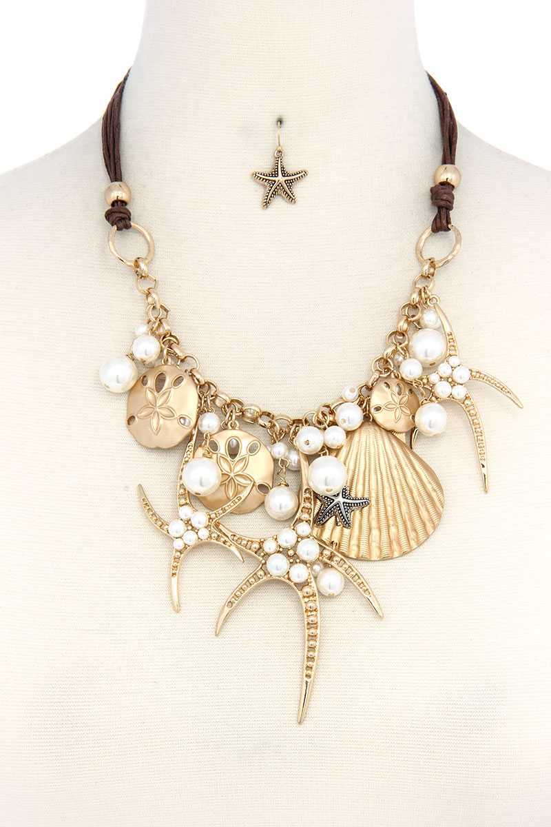 Sea Life Charm Chunky Necklace