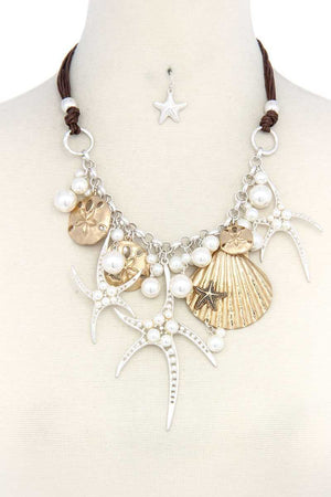 Sea Life Charm Chunky Necklace