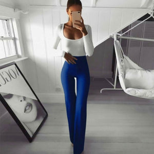 Flared bodycon pants