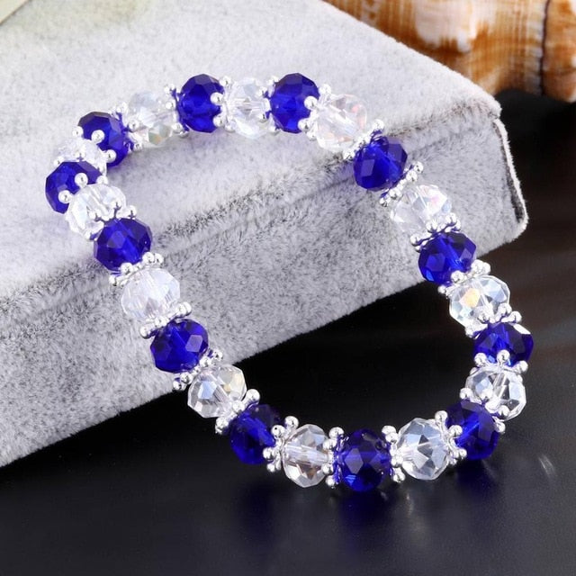 GR Jewelry Best Friends Gift For Children Imitation Pearl Bracelet Women Geometric Charms