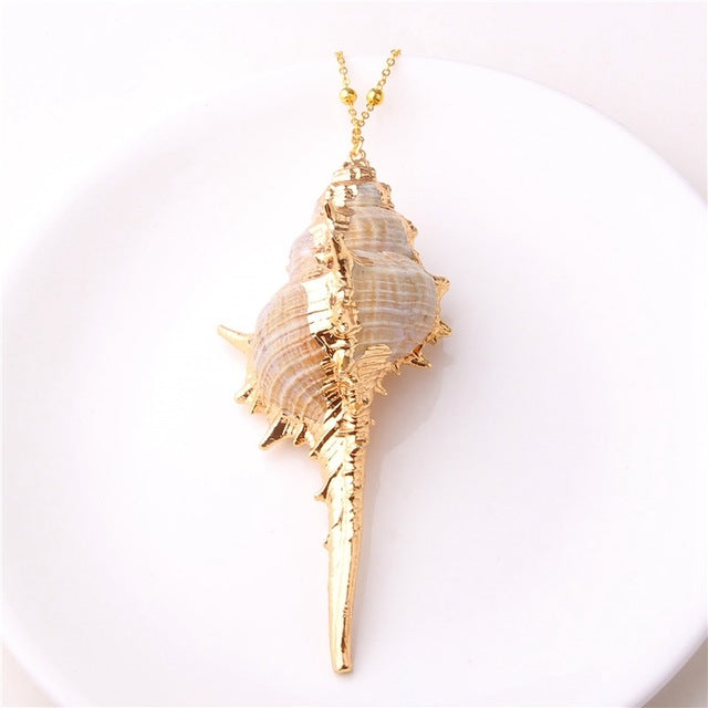 2019 Boho Conch Shells Necklace Sea Beach Pendant Necklace For Women