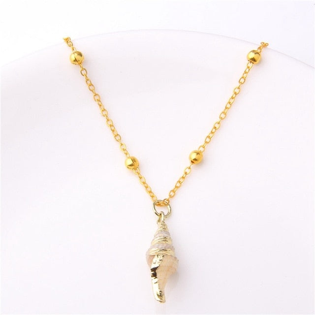 2019 Boho Conch Shells Necklace Sea Beach Pendant Necklace For Women