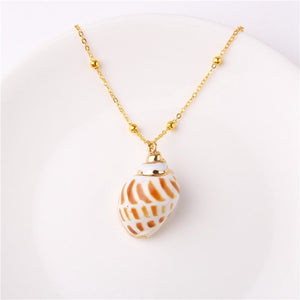 2019 Boho Conch Shells Necklace Sea Beach Pendant Necklace For Women