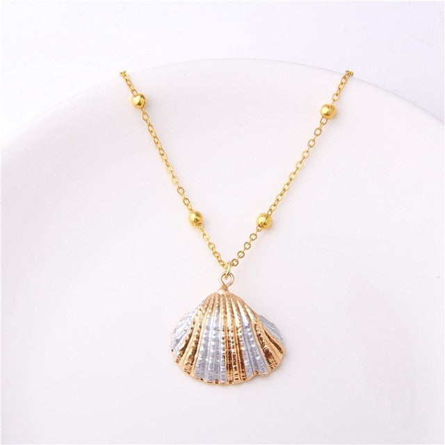 2019 Boho Conch Shells Necklace Sea Beach Pendant Necklace For Women