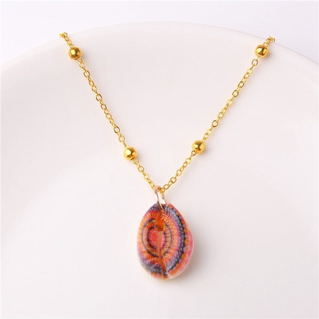 2019 Boho Conch Shells Necklace Sea Beach Pendant Necklace For Women