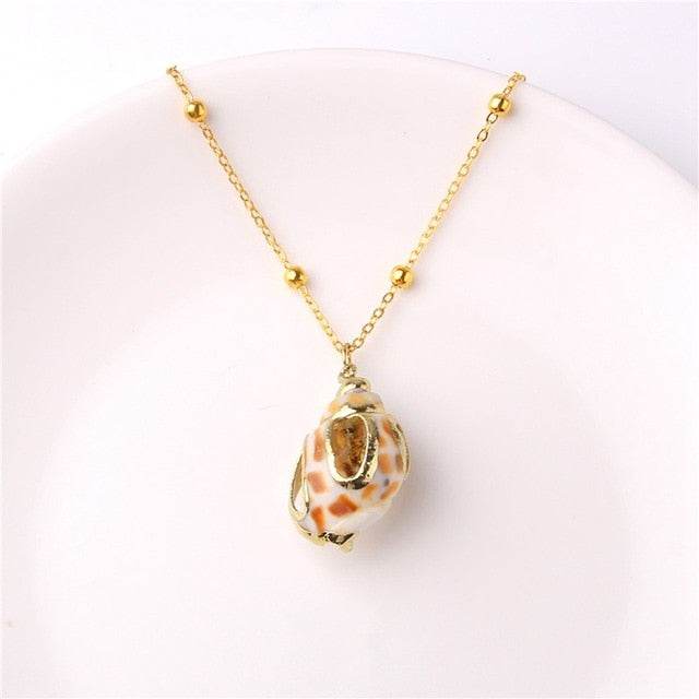 2019 Boho Conch Shells Necklace Sea Beach Pendant Necklace For Women