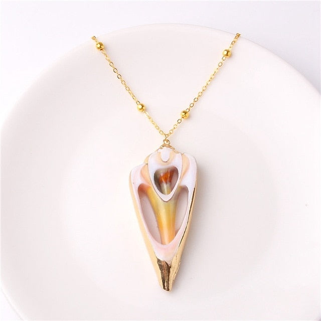 2019 Boho Conch Shells Necklace Sea Beach Pendant Necklace For Women