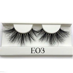 Mikiwi False Eyelashes Wholesale Thick Strip 25mm 3D Mink Lashes Custom Packaging