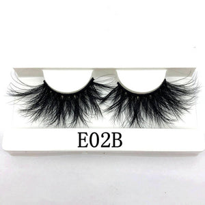 Mikiwi False Eyelashes Wholesale Thick Strip 25mm 3D Mink Lashes Custom Packaging