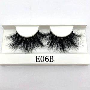 Mikiwi False Eyelashes Wholesale Thick Strip 25mm 3D Mink Lashes Custom Packaging