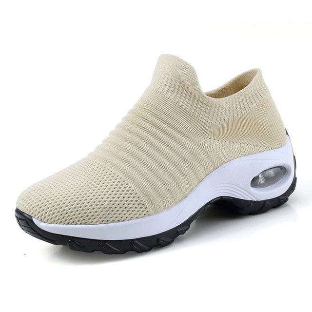 2019  Women Sneakers Casual  Breathable Mesh Air Cushion Soles For Maximum Comfort