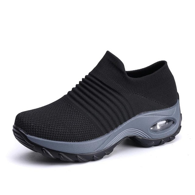 2019  Women Sneakers Casual  Breathable Mesh Air Cushion Soles For Maximum Comfort