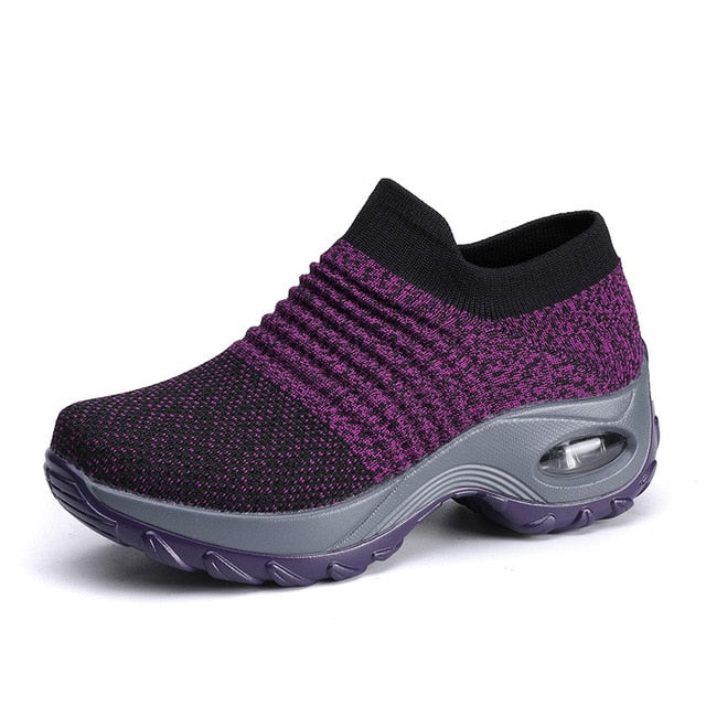 2019  Women Sneakers Casual  Breathable Mesh Air Cushion Soles For Maximum Comfort