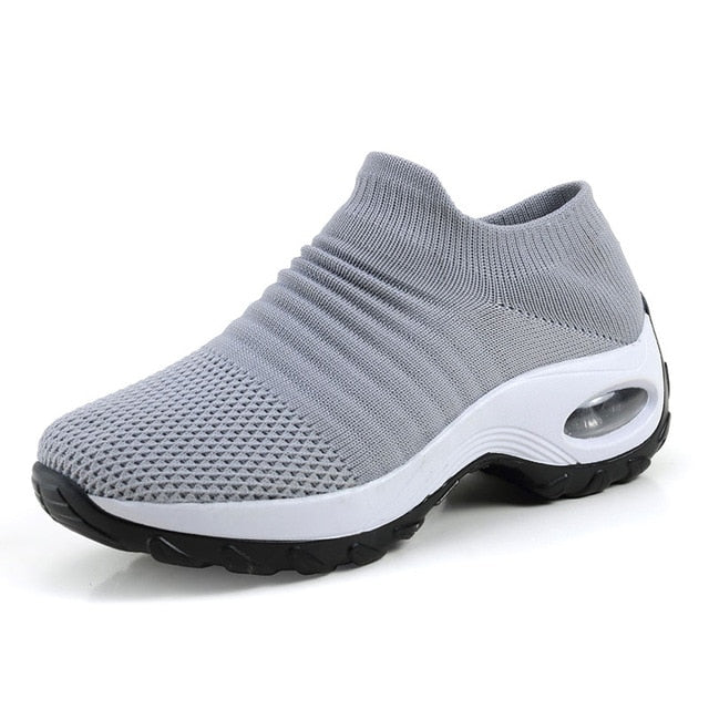 2019  Women Sneakers Casual  Breathable Mesh Air Cushion Soles For Maximum Comfort