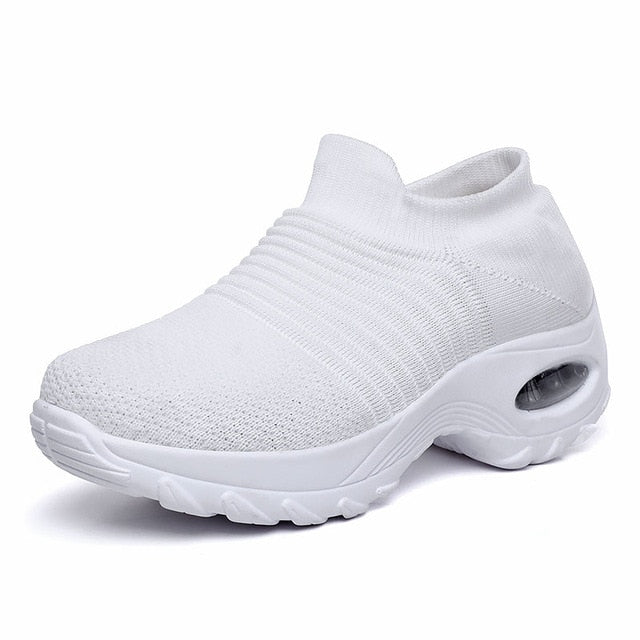 2019  Women Sneakers Casual  Breathable Mesh Air Cushion Soles For Maximum Comfort