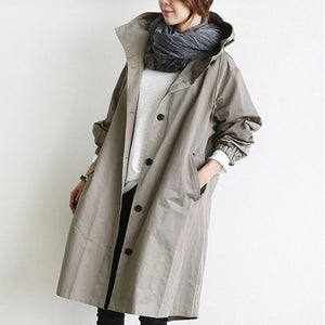 Large Autumn Winter Trench Jacket Casual Wear