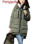 Fengguilai Large Size M-5XL Women's Winter Cotton Coat