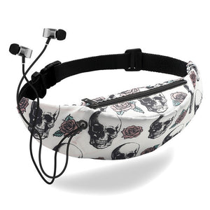 Floral Printing Waist Bags Sport Pocket Casual Multi-Purpose Handbags