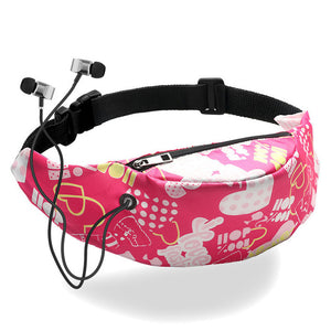 Floral Printing Waist Bags Sport Pocket Casual Multi-Purpose Handbags