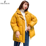 PinkyIs Black 2019 Fashion Plus Size 2XL Down Jackets For Women Padded  Cotton