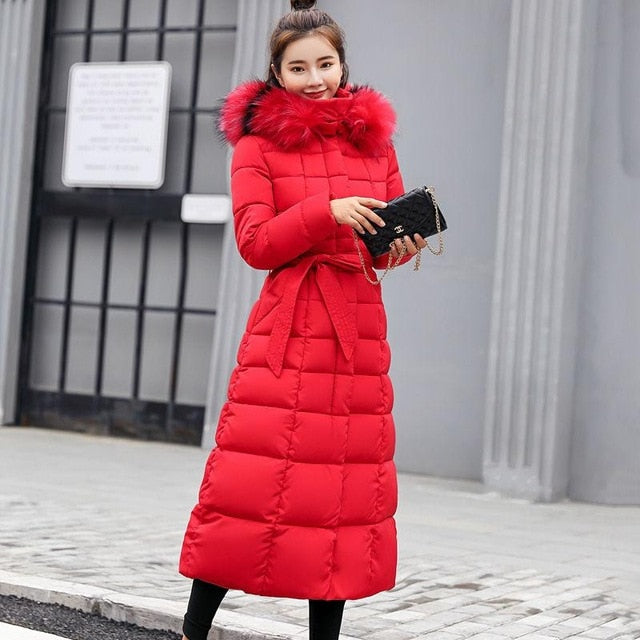 High Quality Long Winter Coat Hooded Faux Fur For Women