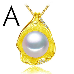 FENASY Charm  Shell Design Fresh Water Pearl and Serling Silver Jewelry