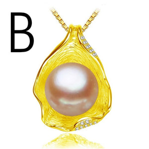 FENASY Charm  Shell Design Fresh Water Pearl and Serling Silver Jewelry