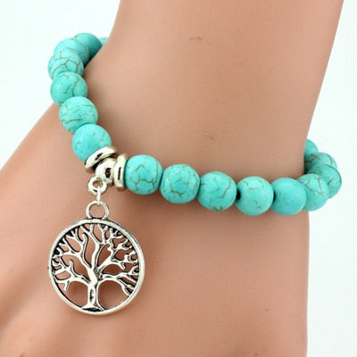 SHEEGIOR Boho Vintage Turquoises Bracelets For Women