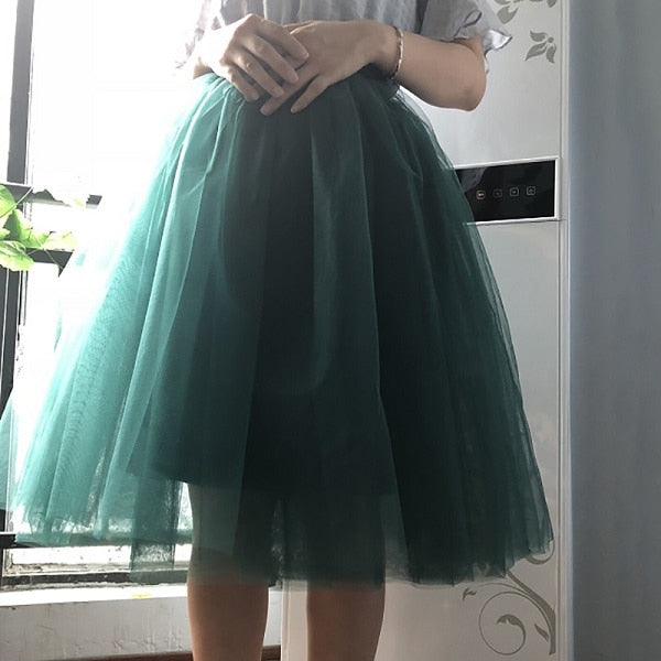 Fashionable Multi- Layered Tulle skirt In Many Colors For All Occasions