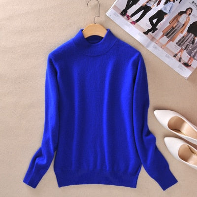 Zocept High-Quality Cashmere Wool Sweater Women Fashion Autumn Winter