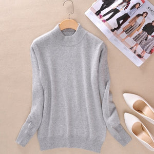 Zocept High-Quality Cashmere Wool Sweater Women Fashion Autumn Winter