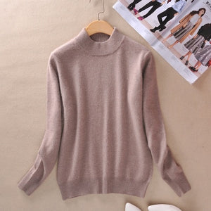 Zocept High-Quality Cashmere Wool Sweater Women Fashion Autumn Winter