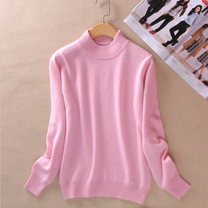 Zocept High-Quality Cashmere Wool Sweater Women Fashion Autumn Winter