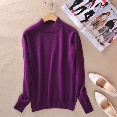 Zocept High-Quality Cashmere Wool Sweater Women Fashion Autumn Winter