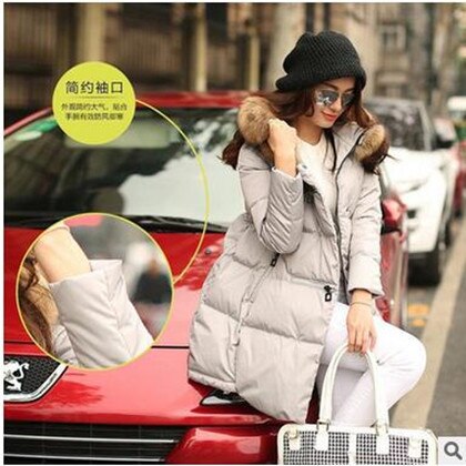 Winter Jacket Women Down  Hooded Long And Fashionable