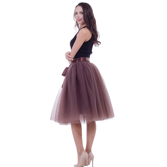 Fashionable Multi- Layered Tulle skirt In Many Colors For All Occasions