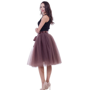 Fashionable Multi- Layered Tulle skirt In Many Colors For All Occasions