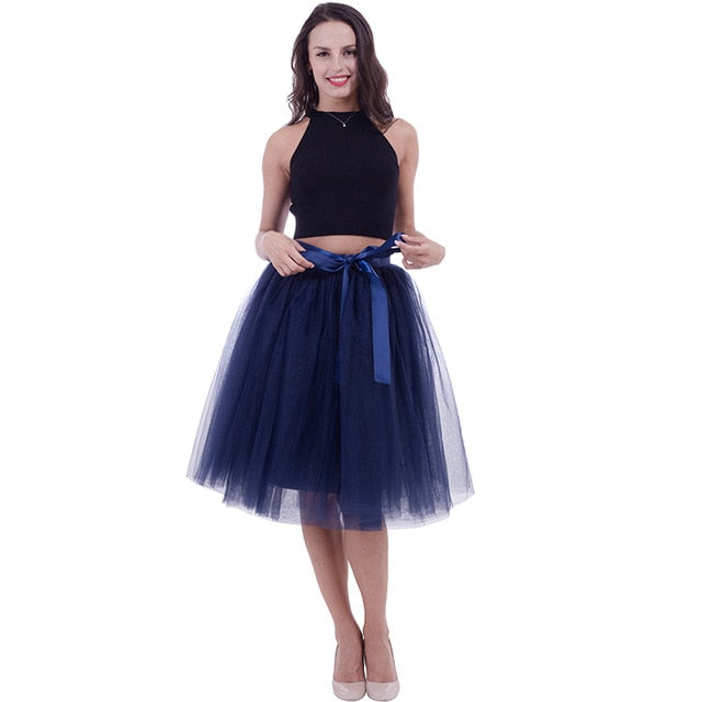 Fashionable Multi- Layered Tulle skirt In Many Colors For All Occasions