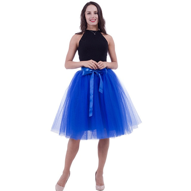 Fashionable Multi- Layered Tulle skirt In Many Colors For All Occasions