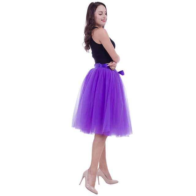 Fashionable Multi- Layered Tulle skirt In Many Colors For All Occasions