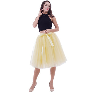 Fashionable Multi- Layered Tulle skirt In Many Colors For All Occasions