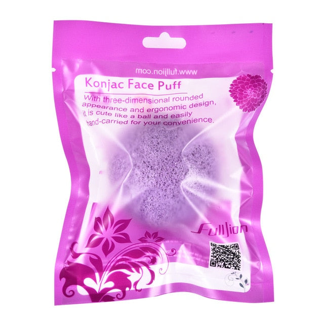 Fulljion 6 Colors Natural Konjac Konnyaku Cosmetic Puff Facial Sponge