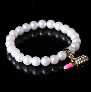 GR Jewelry Best Friends Gift For Children Imitation Pearl Bracelet Women Geometric Charms