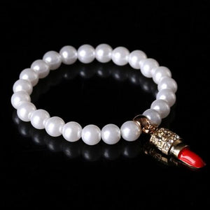 GR Jewelry Best Friends Gift For Children Imitation Pearl Bracelet Women Geometric Charms