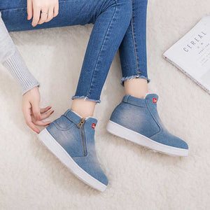 2019 New Winter Denim Short Boots