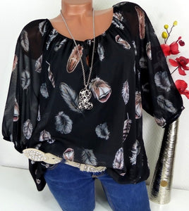 Fashion 5XL Plus Large Size Women's Blouses Summer Tops