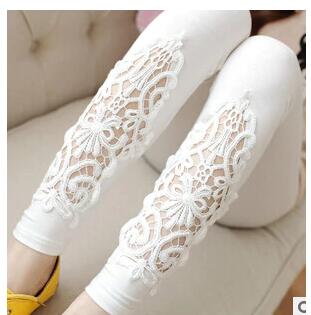 Women cotton lace decoration leggings 2019 size 7XL 4XL 3XL XXL XL L M S 6XL 5XL