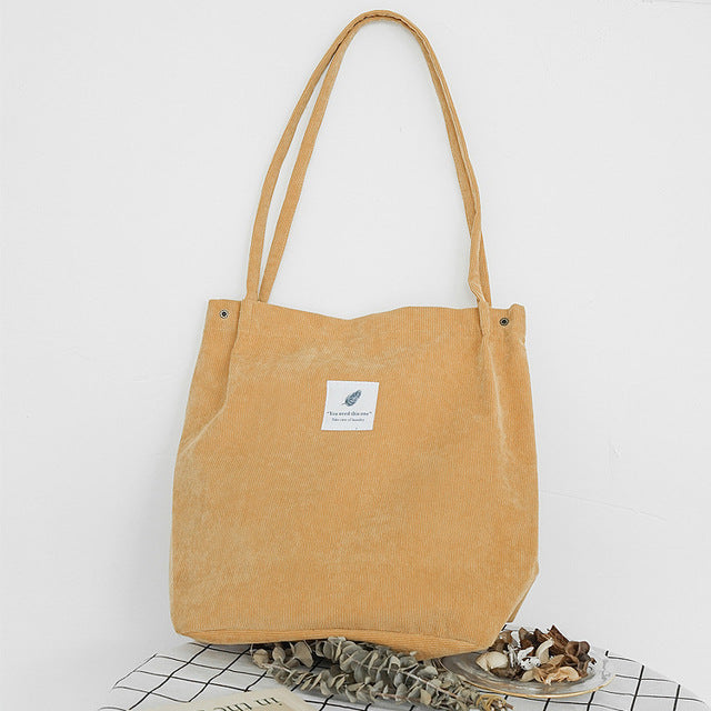 Mara's Dream High Capacity Women Corduroy Tote