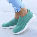 Women Shoes Knitting Sock Sneakers Spring Summer Slip On Flat Shoes