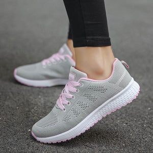 Women Sneakers White Platform  Casual Trainers